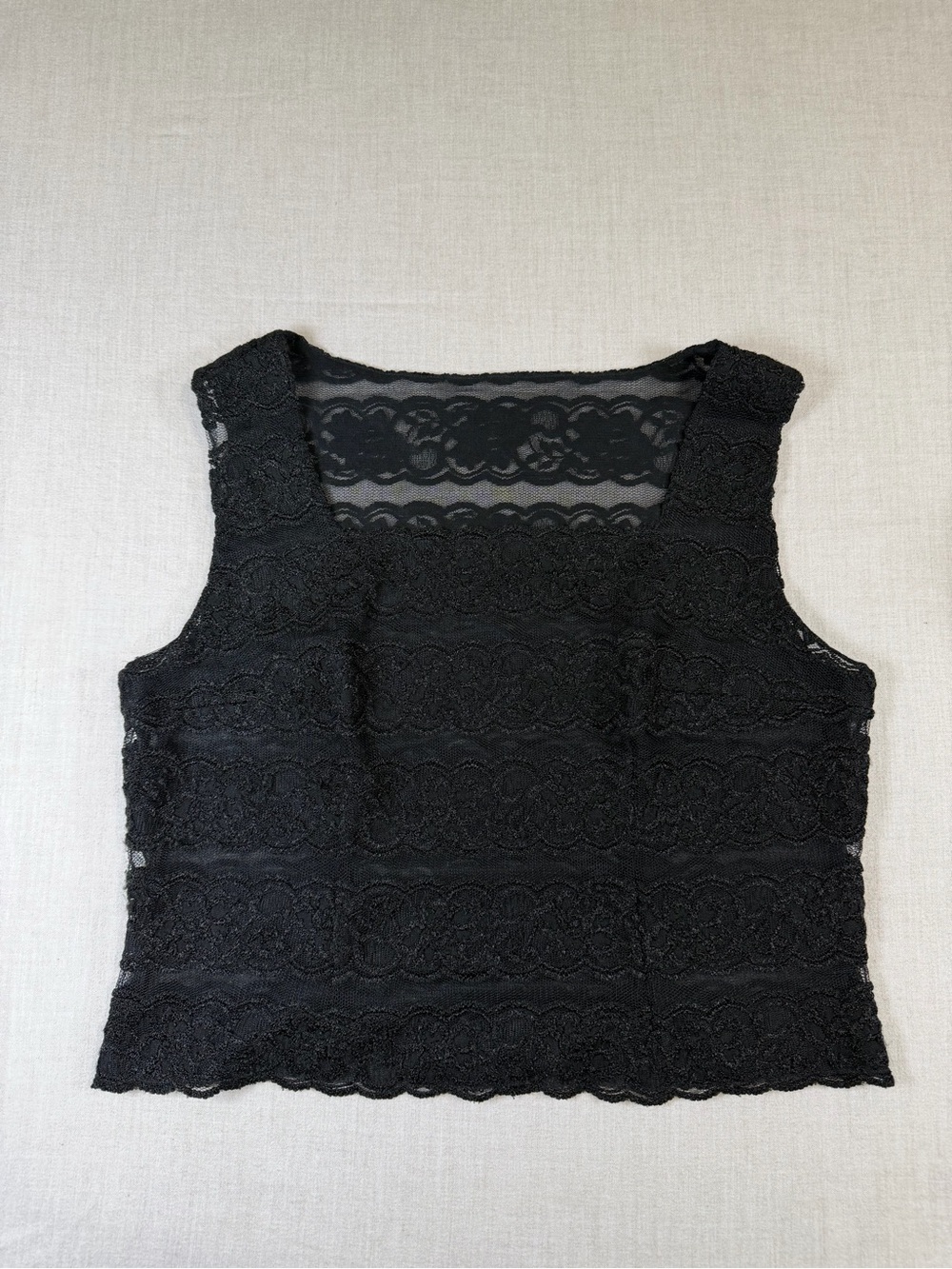 Black Lace Crop Top Sheer Floral Romantic Goth Coquette Y2K